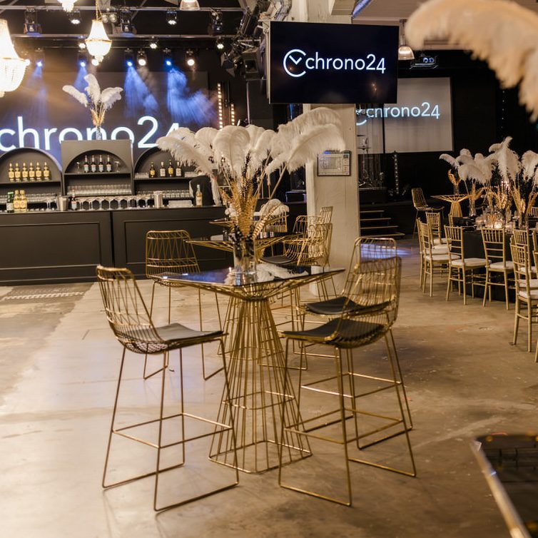 Lucy Wire Barstuhl gold im Mesh-Look