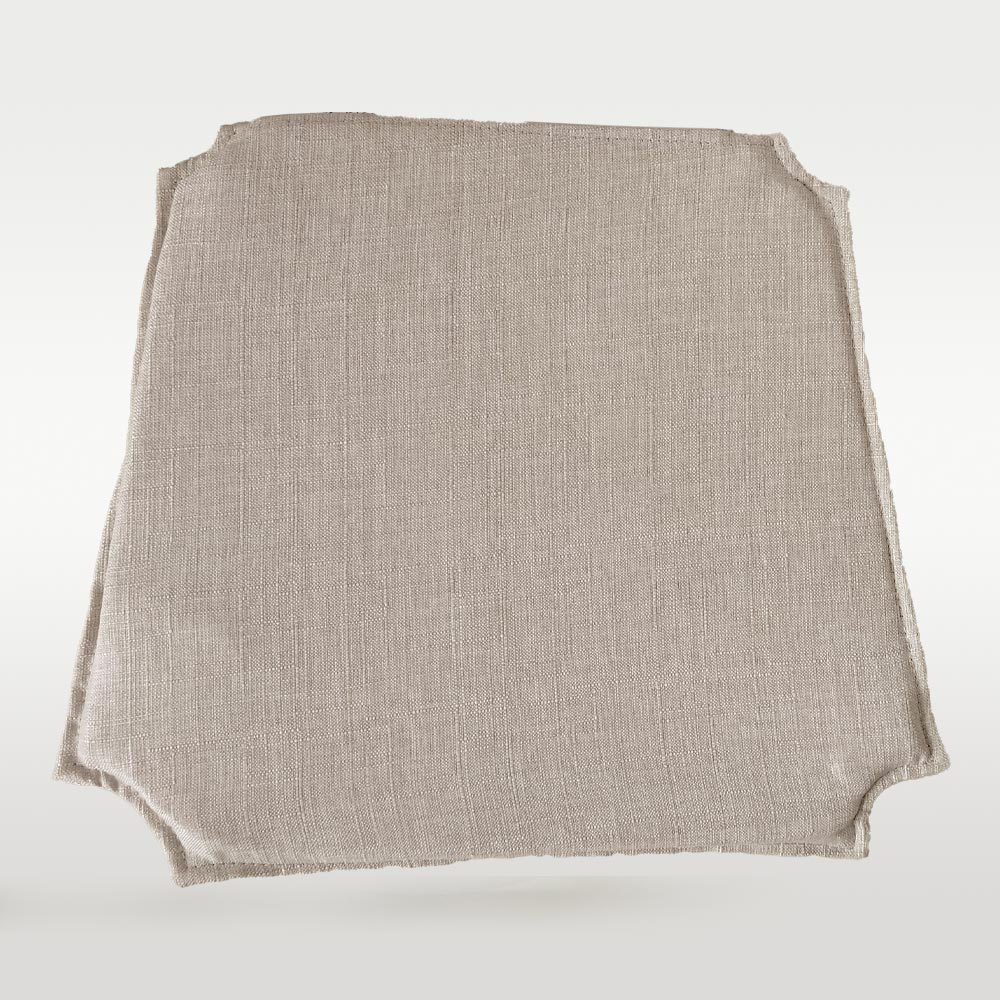 Leinen Sitzkissen für Skandi Stuhl beige