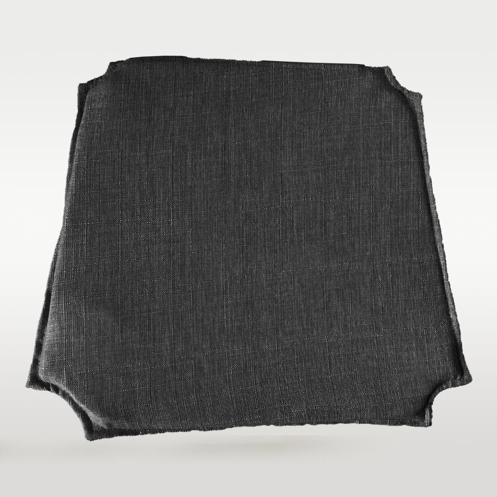 Leinen Sitzkissen für Skandi Stuhl schwarz