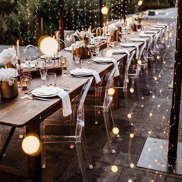 Transparenter Acrylstuhl klar – Bild 3