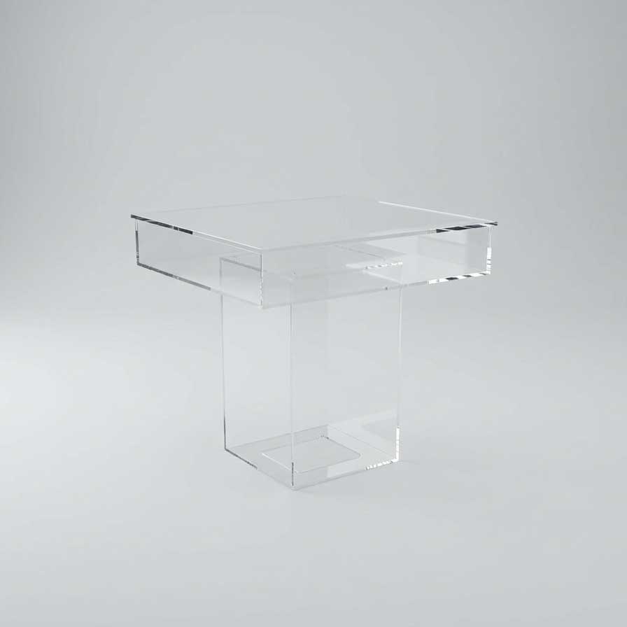 Tortentisch / Champagnertisch aus Acryl 120x120x88cm