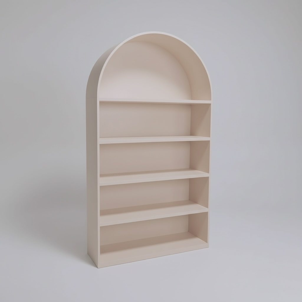 Bar Rückbuffet “round arch” für Gläser 120x210x42cm macchiato beige
