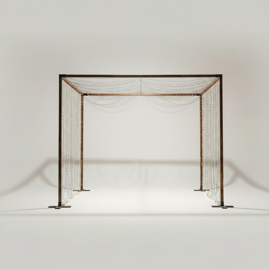 Dinner-Frame Holzkonstruktion 3x3m für deine Hochzeitstafel