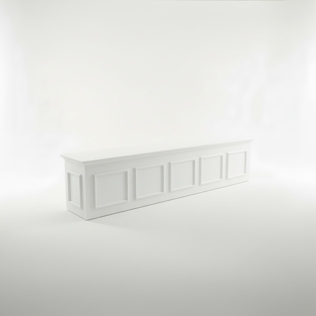 Bar Sideboard / Sitzbank 250x47x60cm weiß