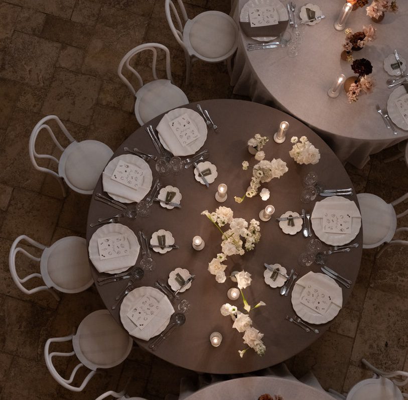 Runde Tischdecke in Simply Taupe  | ⌀ 330 cm – Bild 2