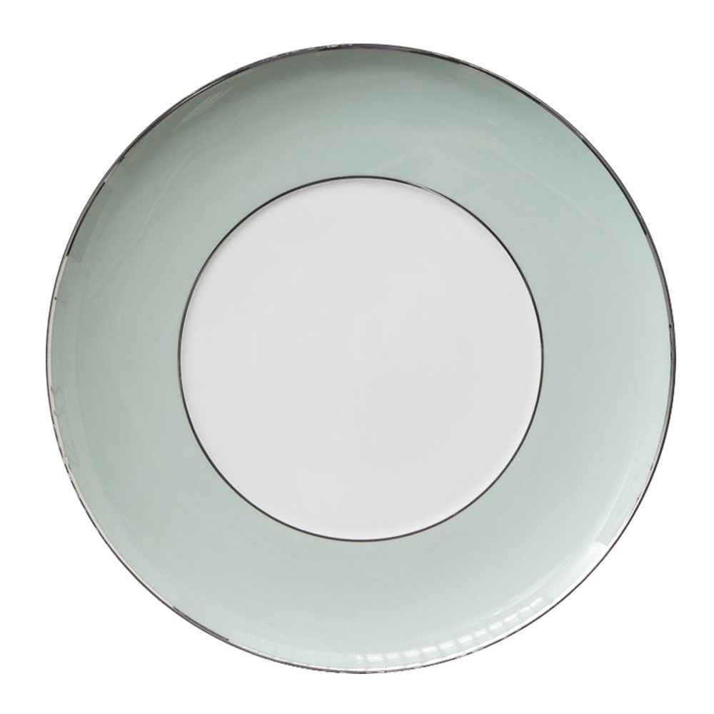4tlg. Porzellan Teller-Set Pastellgrün Mintcream – Bild 3
