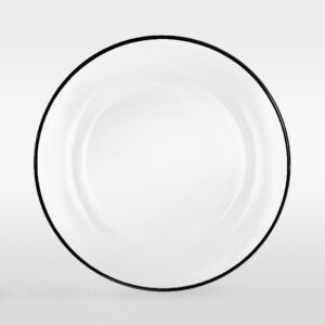 Platzteller aus Glas mit schwarzem Rand ⌀ 33cm