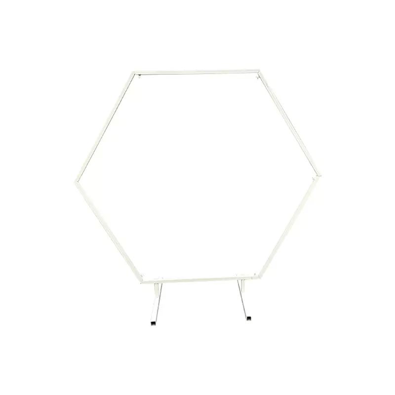 Traubogen Hexagon in weiß, 220 cm