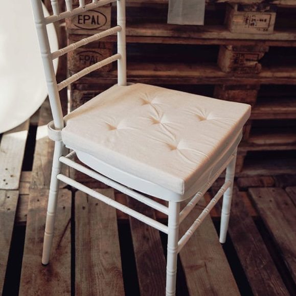 Sitzkissen für Chiavari Tiffany Off White