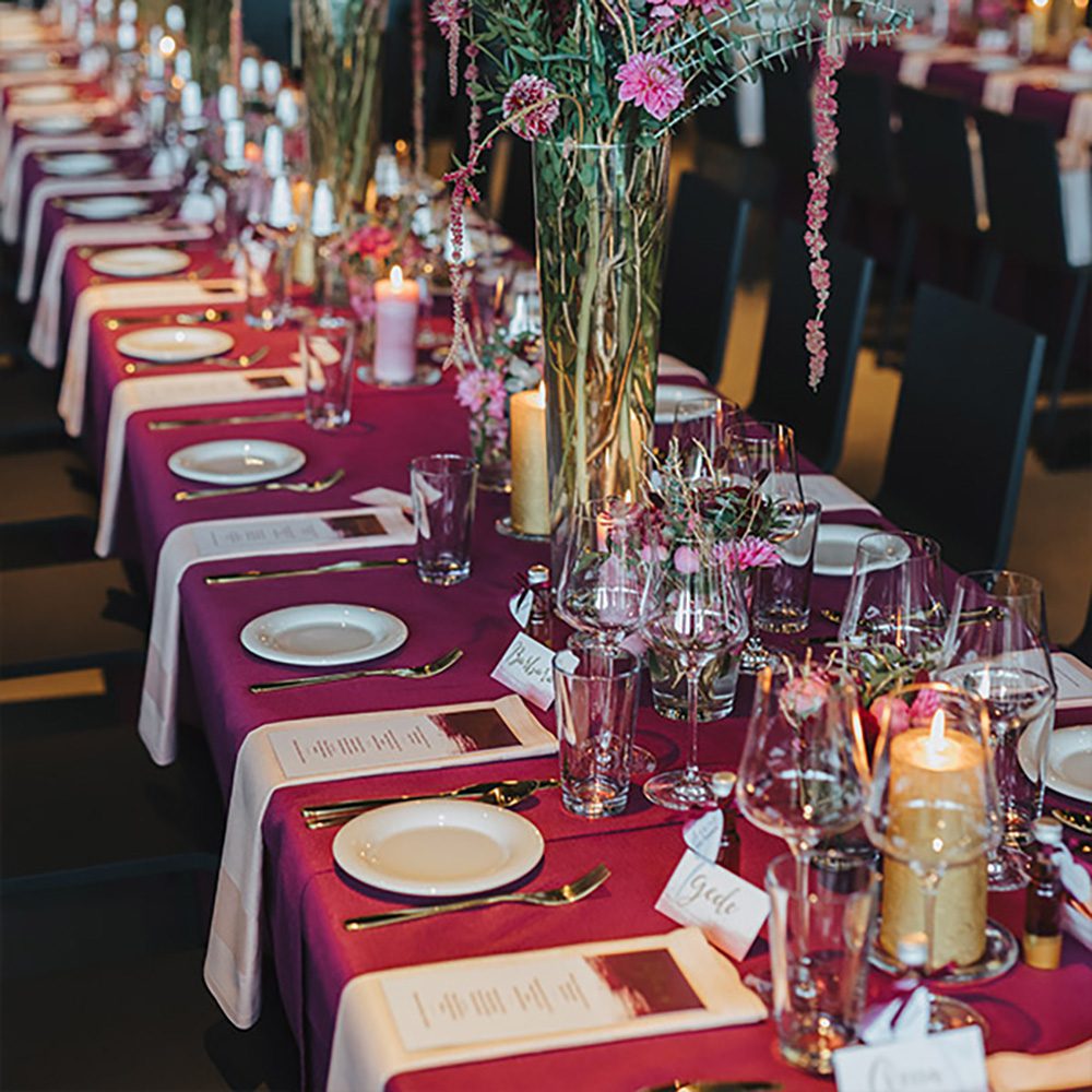 Baumwolltischdecke in beere, berry