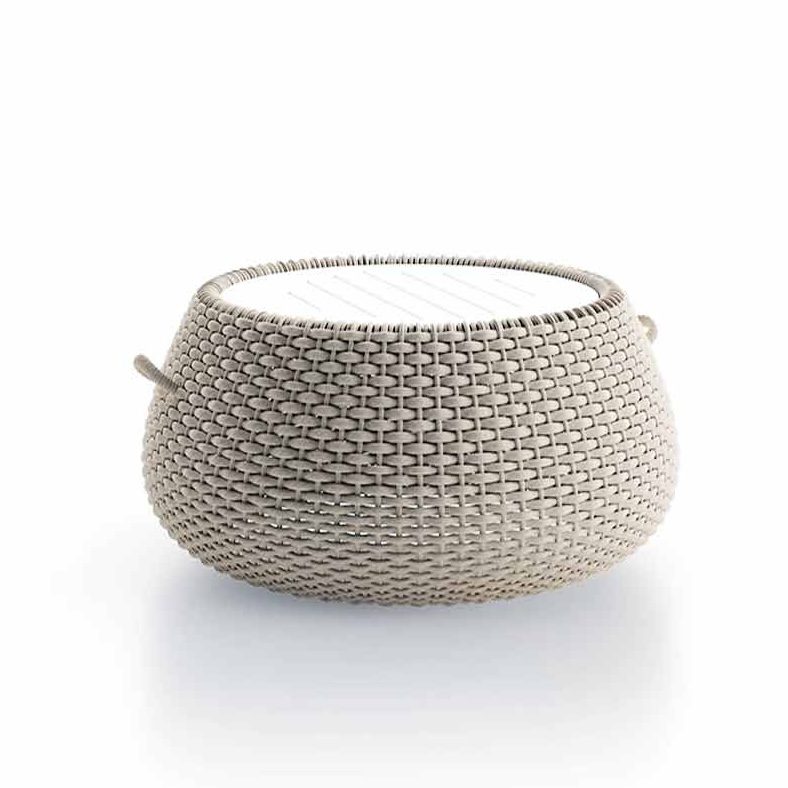 Outdoor-Tisch “Belezza” offwhite Ø 80cm