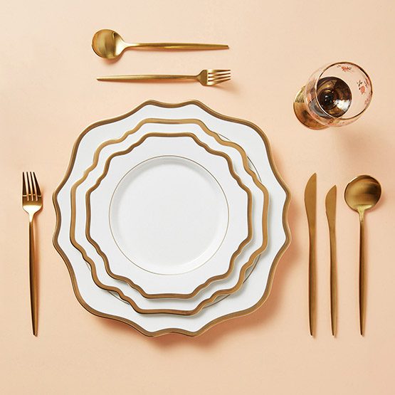 Besteck Gold Matt Set 6-teilig – Bild 2