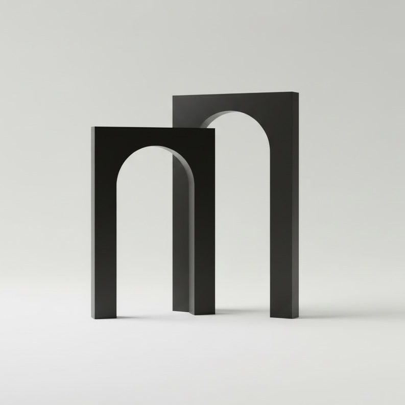 2er Set: Bogen Backdrop schwarz 250×140 & 220x140cm