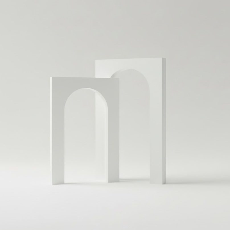 2er Set: Bogen Backdrop weiß 250×140 & 220x140cm