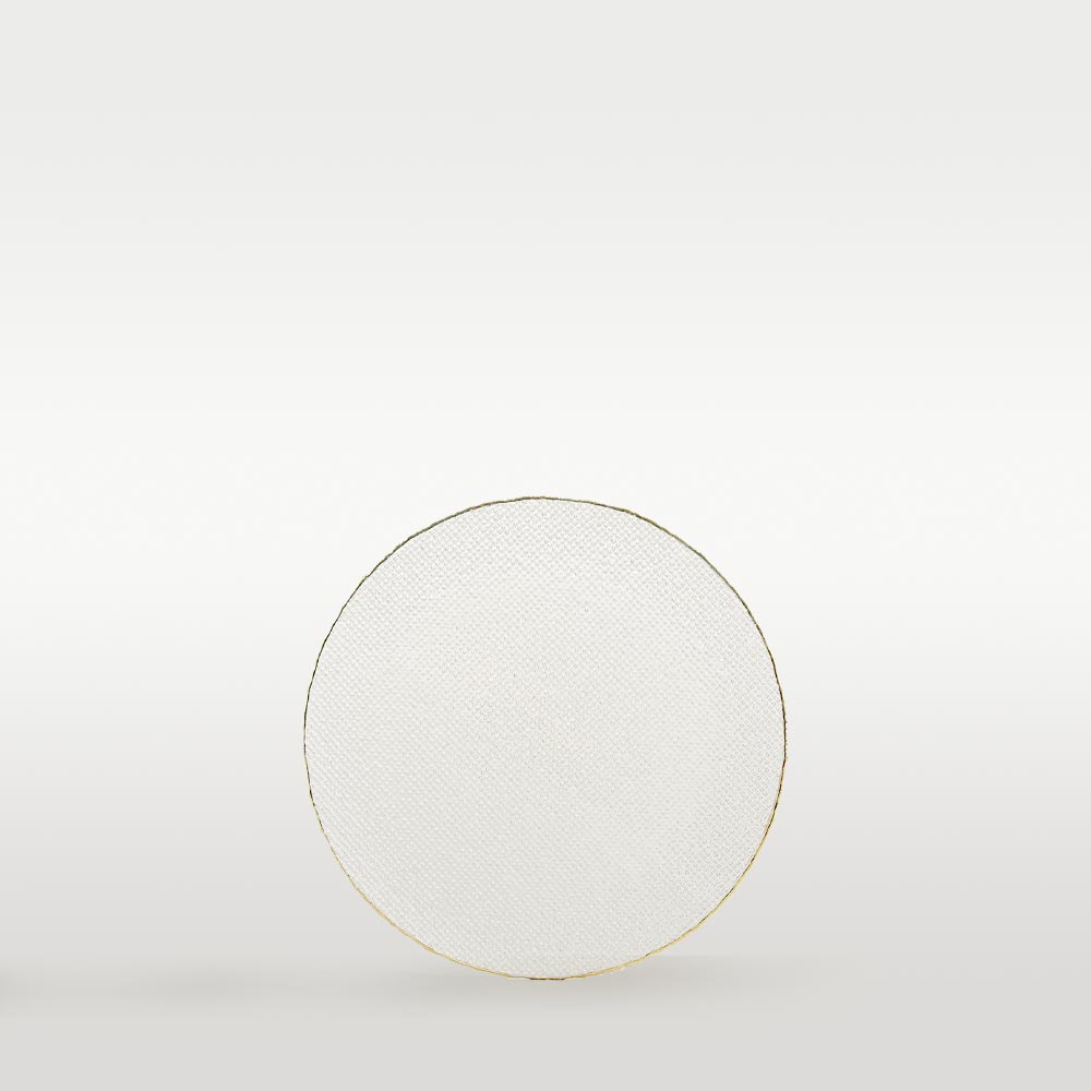 Brotteller mit Goldrand & Relief 15cm