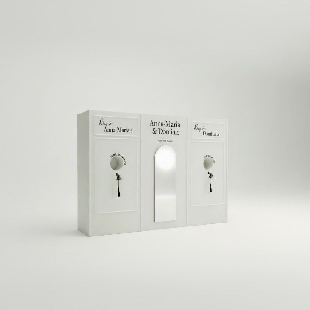 Ring the Bell Escort Wall / Champagne Wall in weiß 300x220cm