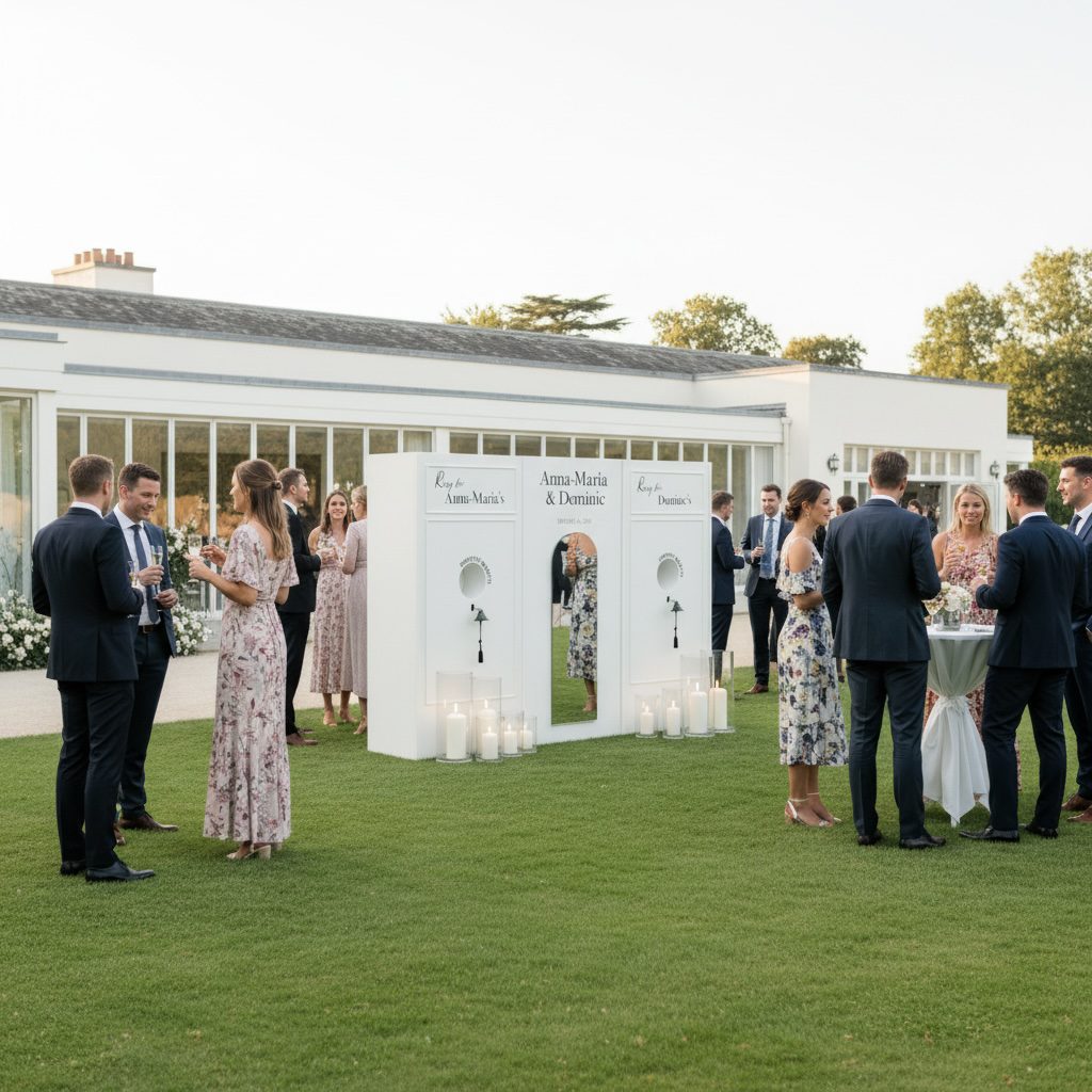 Ring the Bell Escort Wall / Champagne Wall in weiß 300x220cm - Image 4