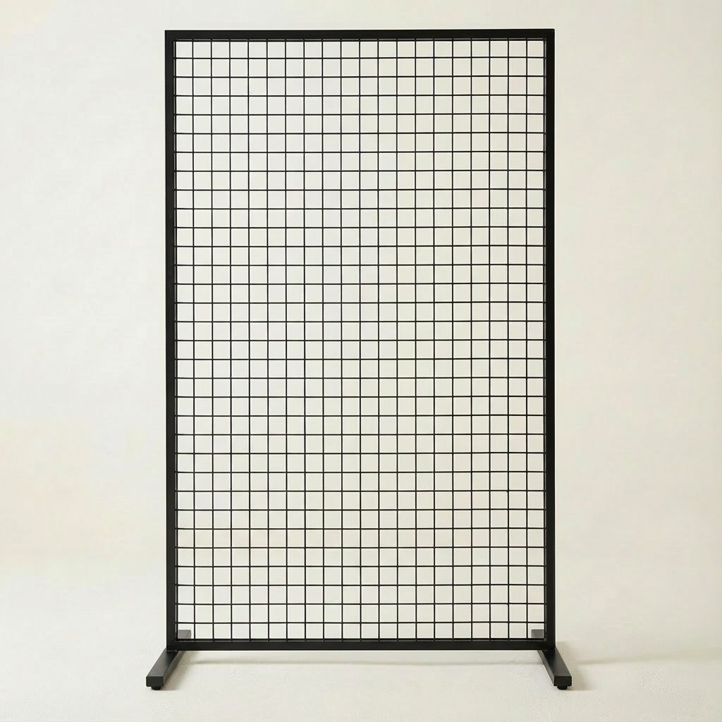 Hintergrund “Grid” eckig für Dekoration in Schwarz