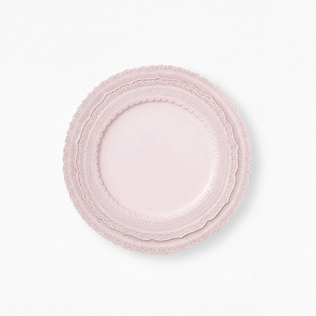 Platzteller “Lace Plate” in soft blush 33cm