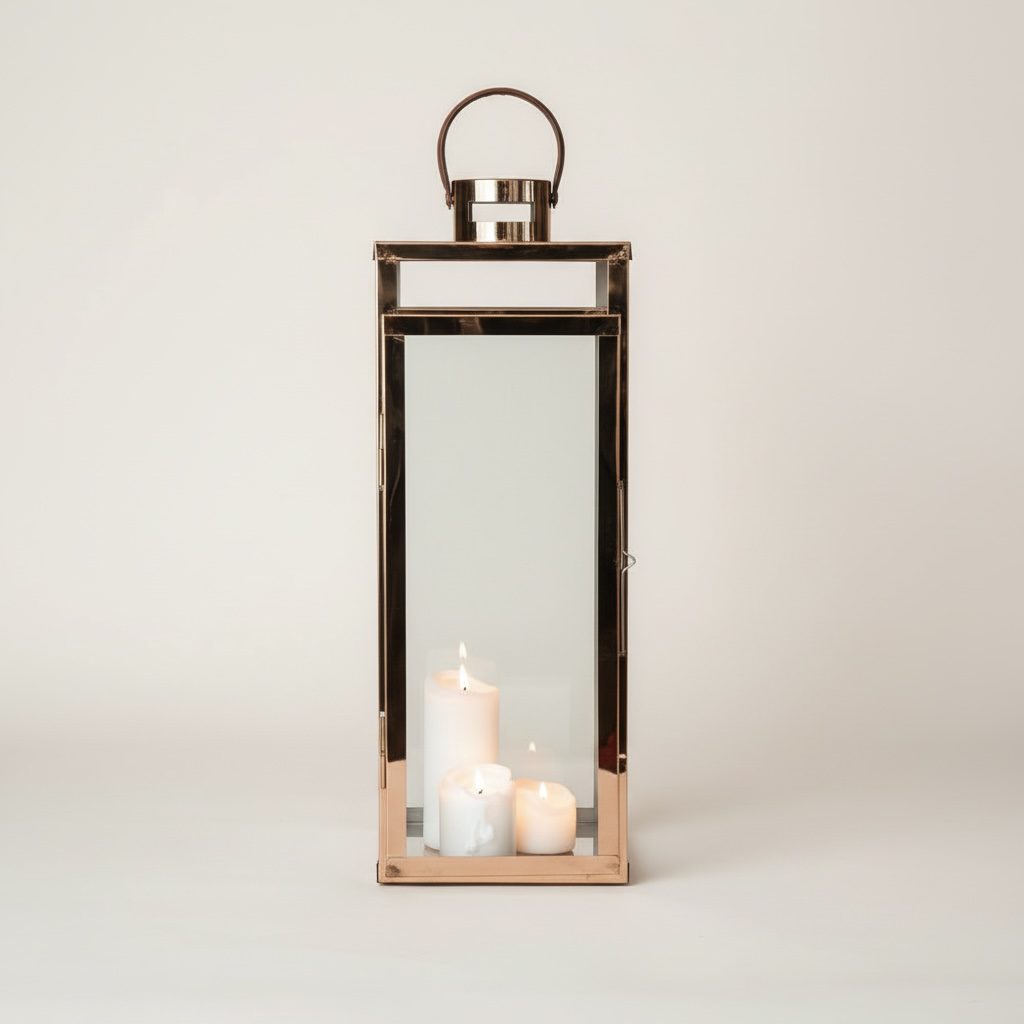 Laternen in kupfer groß