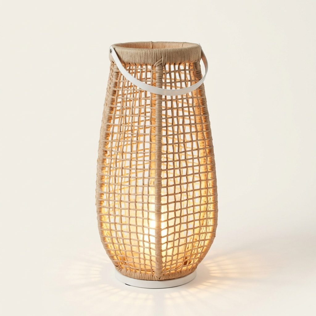 Outdoor-Laterne offwhite 65cm