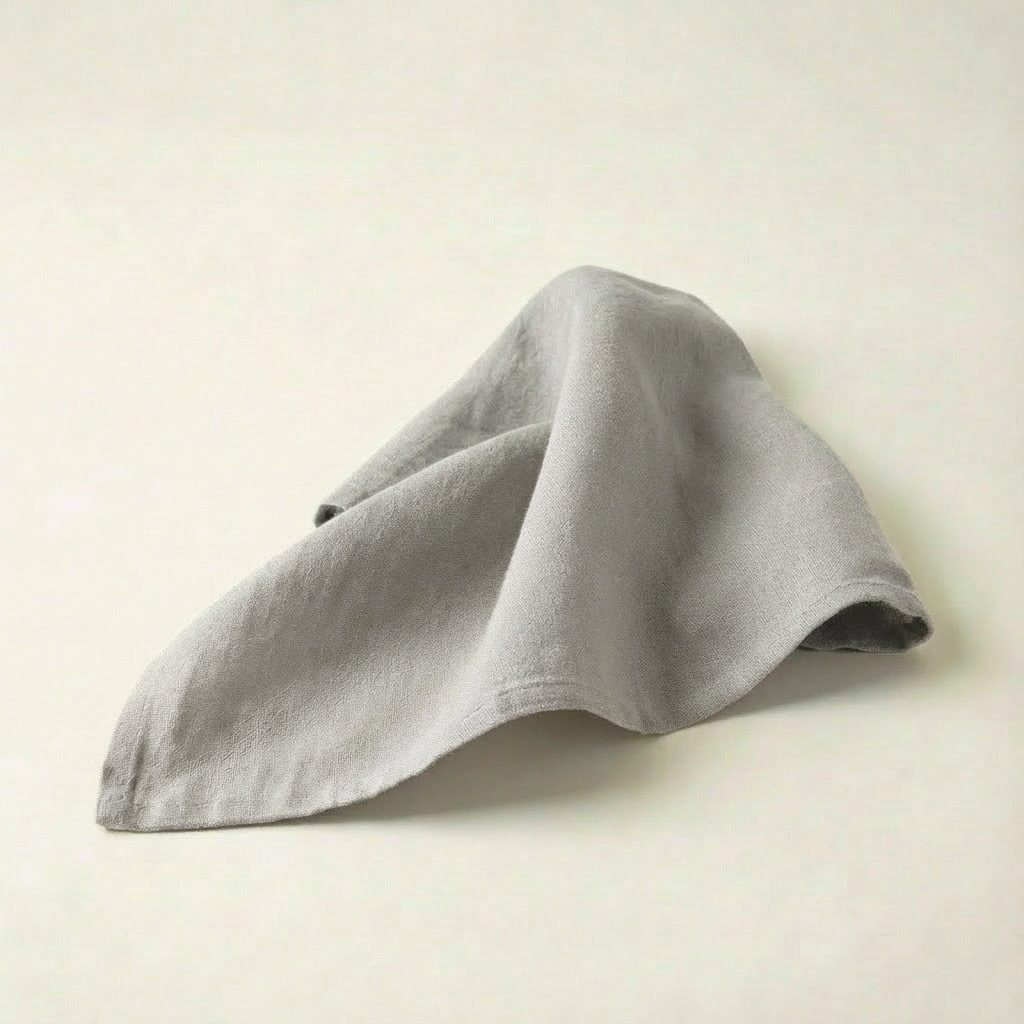 Leinenservietten in lichtgrau, light steel blue