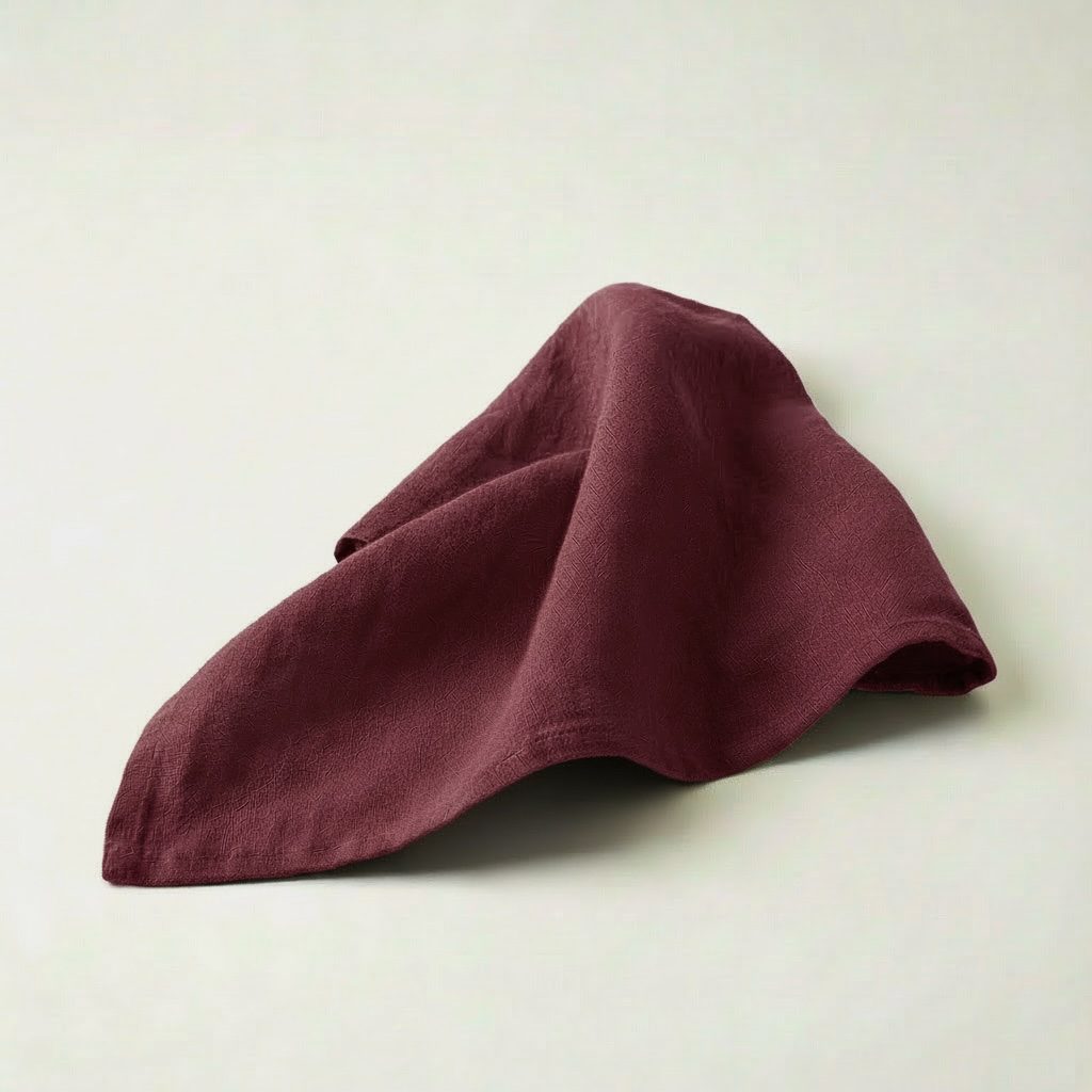 Leinenservietten in bordeaux, beere (Stonewashed)