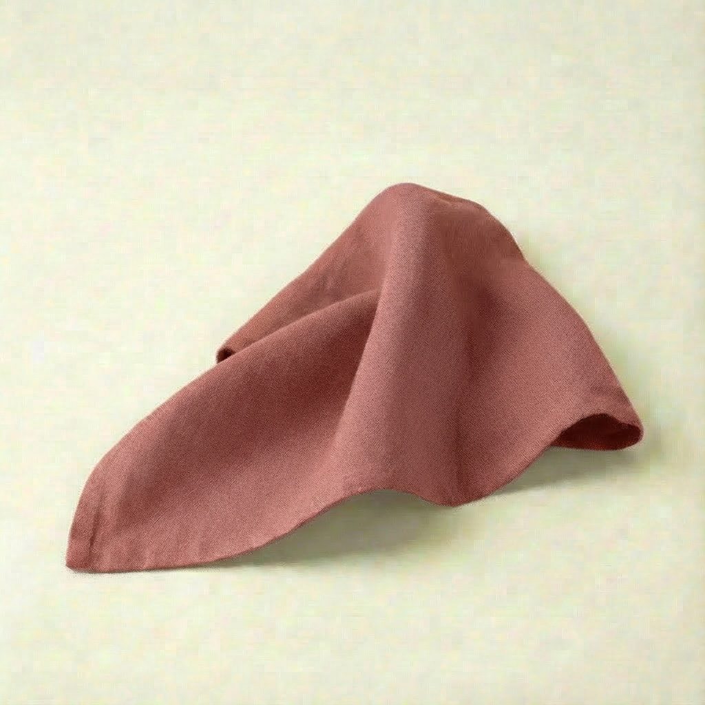 Leinenservietten in rostbraun, rosy brown