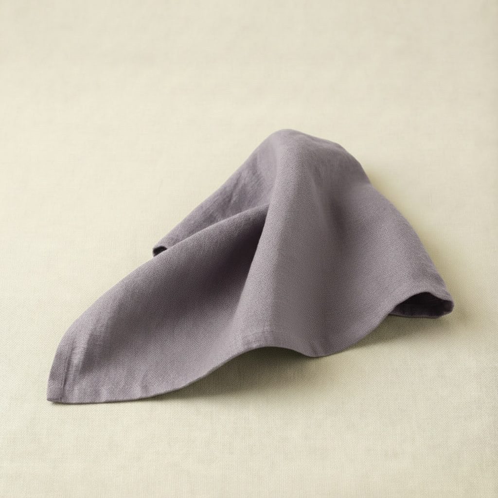 Leinenservietten in taupe