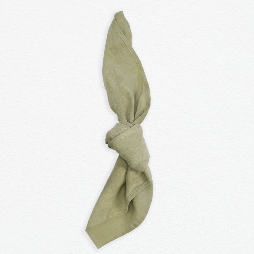 Leinenservietten Big Green Olive