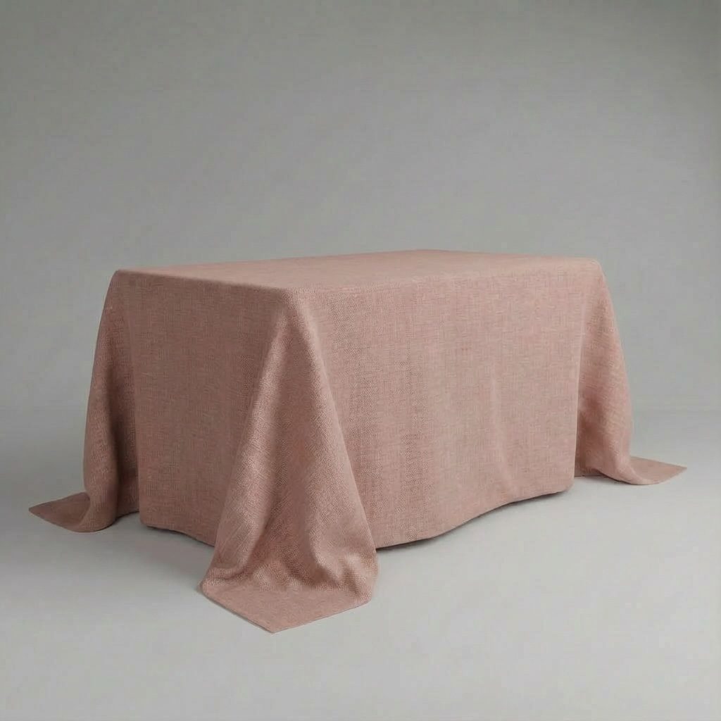 Leinentischdecke in altrosa edelmatt  | 350×250 cm