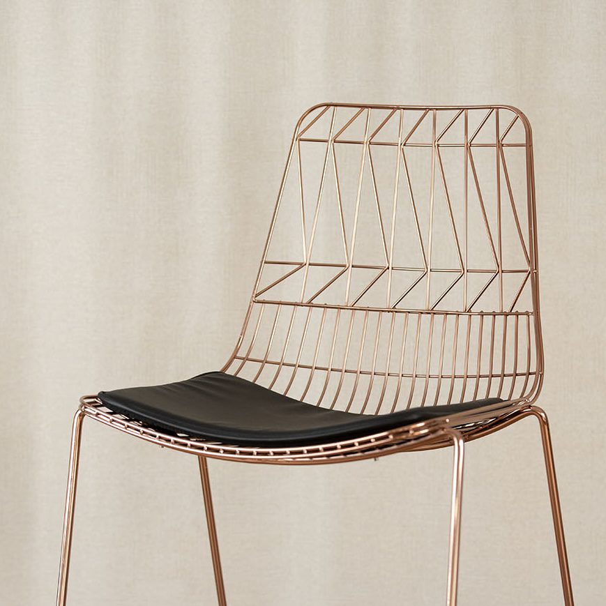 Sitzkissen für Lucy Wire Stuhl in schwarz