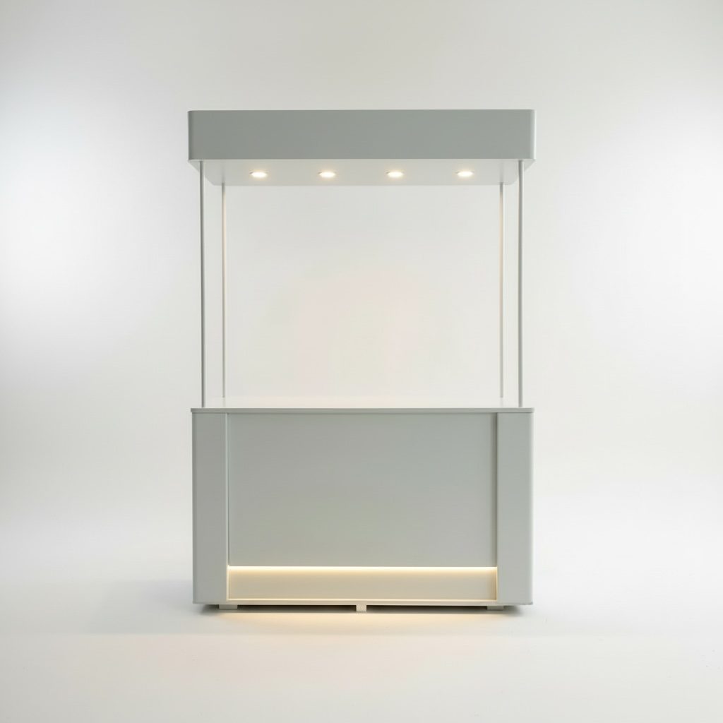 Marktstand / Foodcorner 180x80x250 cm in frosted mint green