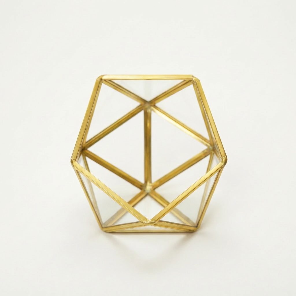 Mini Terrarium Teardrop gold