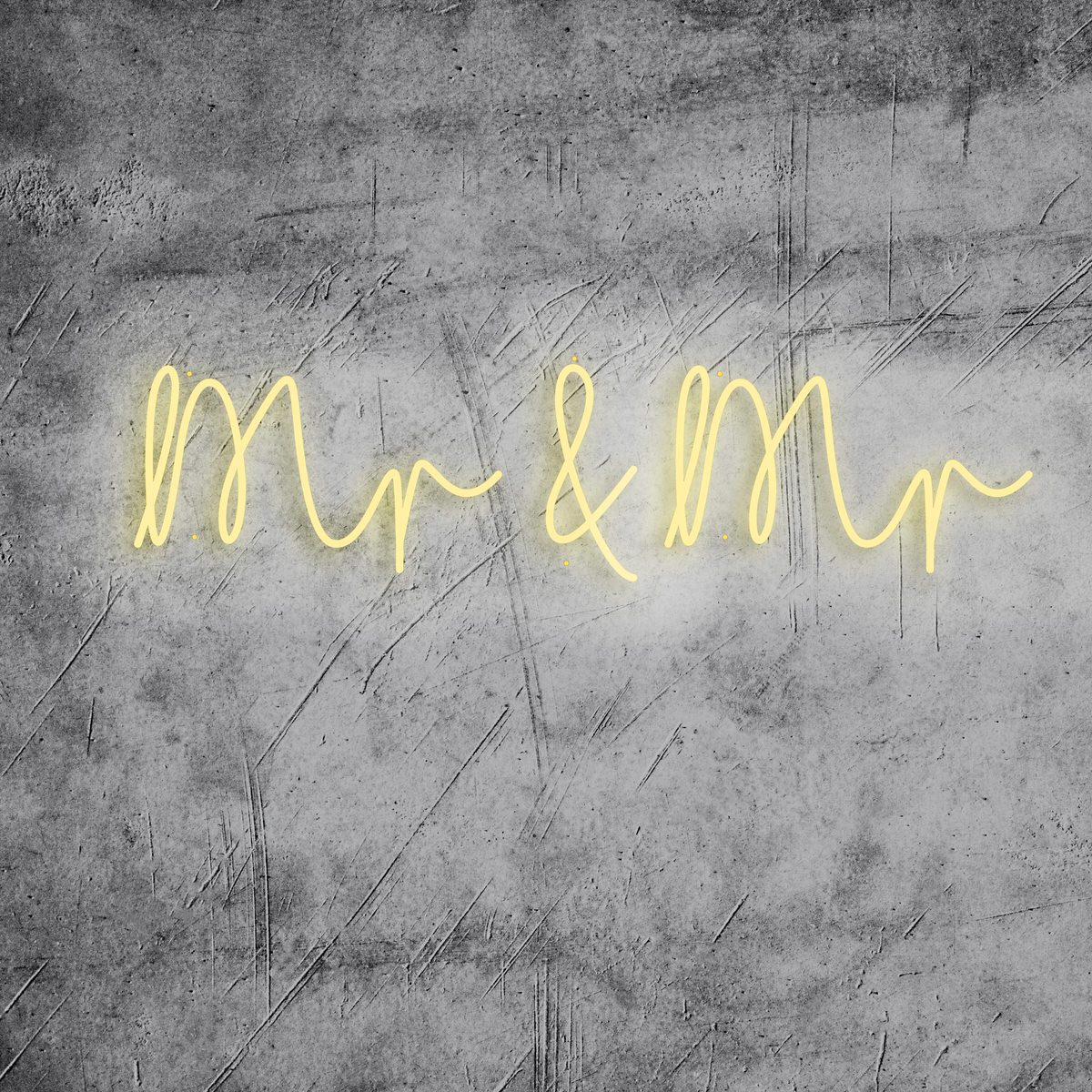Neon Schriftzug “Mr & Mr”