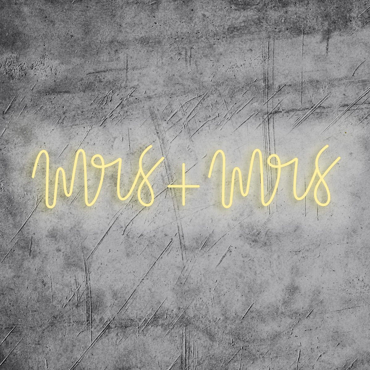 Neon Schriftzug “Mrs & Mrs”