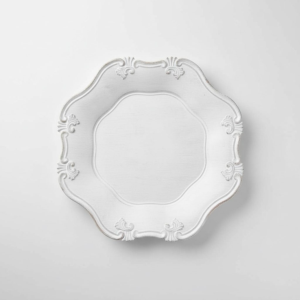 Platzteller “Antique Barock” in weiß ⌀ 34,5 cm