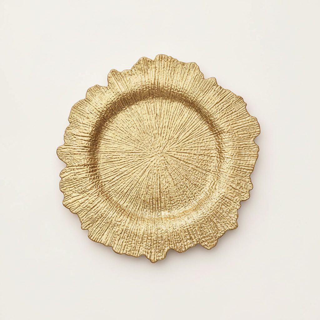 Platzteller “Glamour” in gold ⌀ 35,5cm