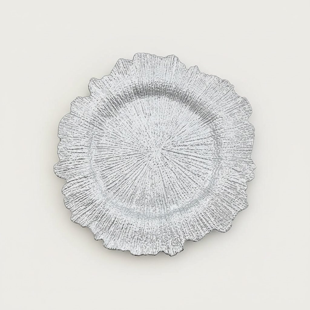 Platzteller “Glamour” in silber ⌀ 35,5cm