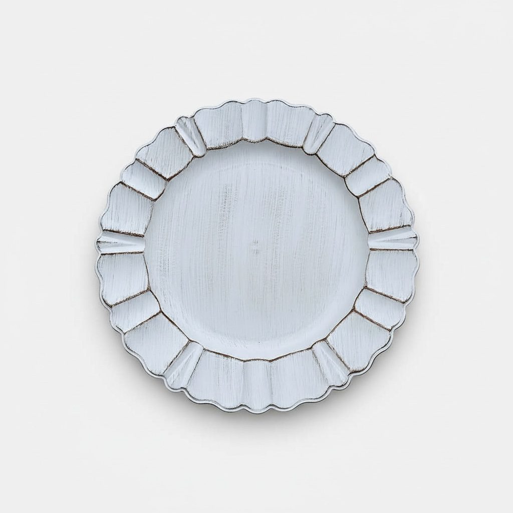 Platzteller “Antique Plate” in Weiß ⌀ 33 cm