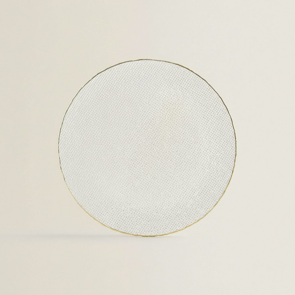 Platzteller mit Goldrand & Relief 32,7cm