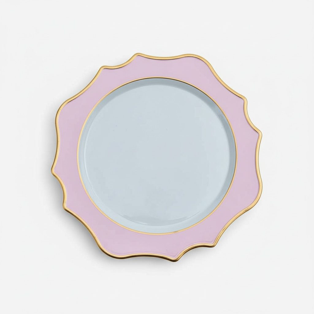 Platzteller “Sunflower Rose” mit goldrand ⌀ 34,5 cm