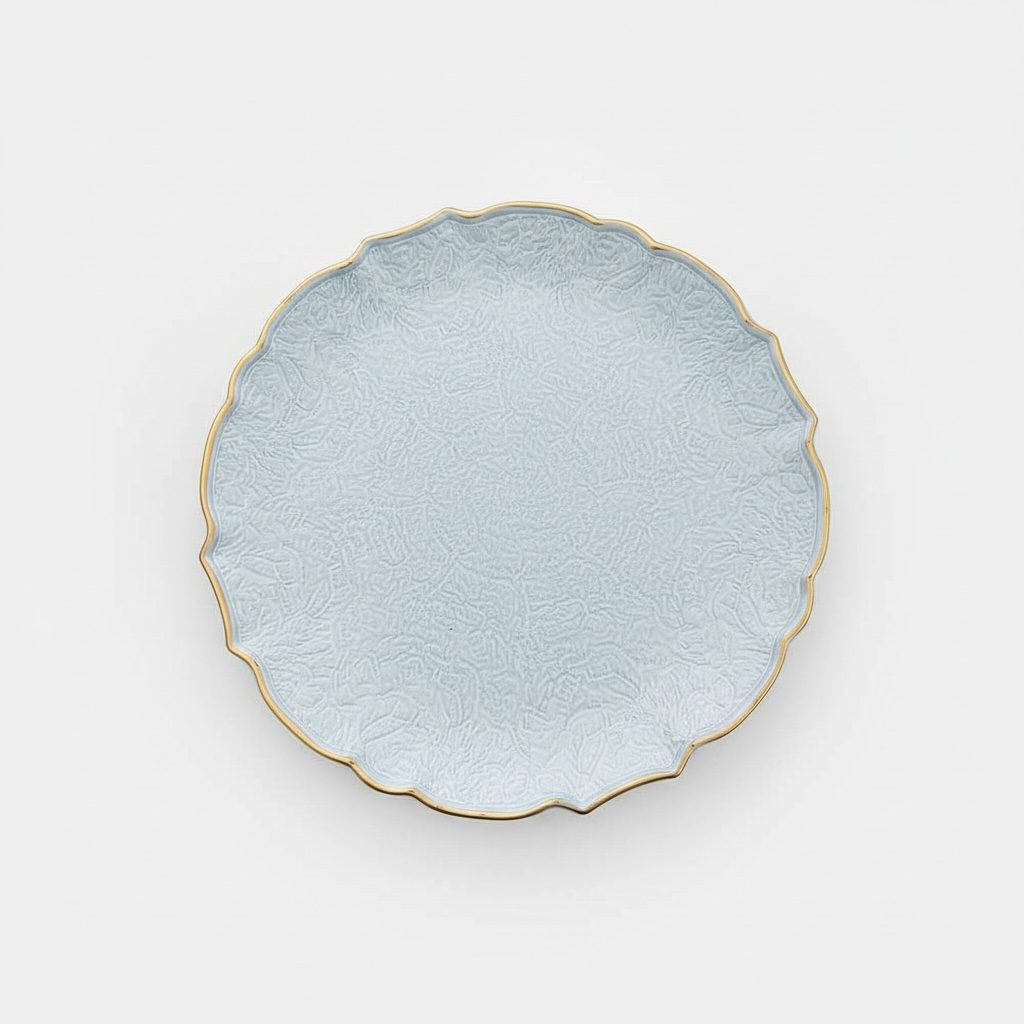 Platzteller “Simplify White” mit goldrand ⌀ 33cm