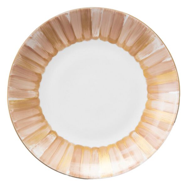 4-piece porcelain plate set Peach Fuzz Color of the Year 2024 - Image 3