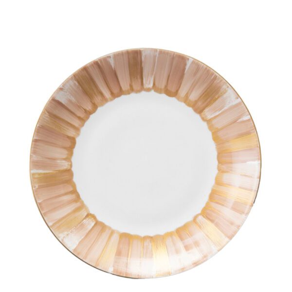 4-piece porcelain plate set Peach Fuzz Color of the Year 2024 - Image 4