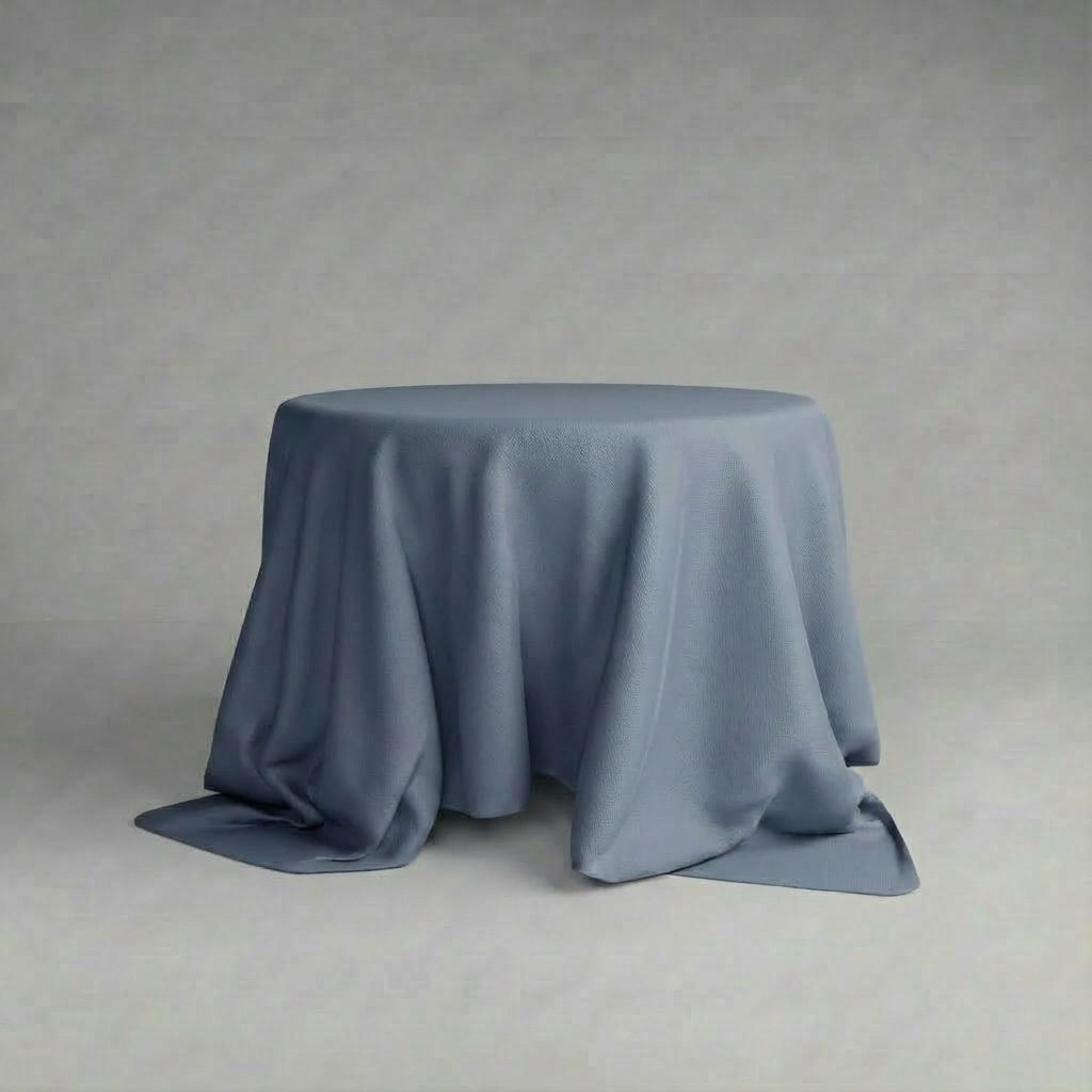Runde Tischdecke in Dusty Blue  | ⌀ 330 cm