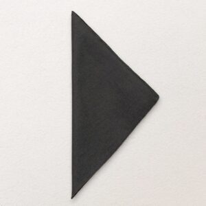 Stoffserviette aus Polyester in schwarz matt