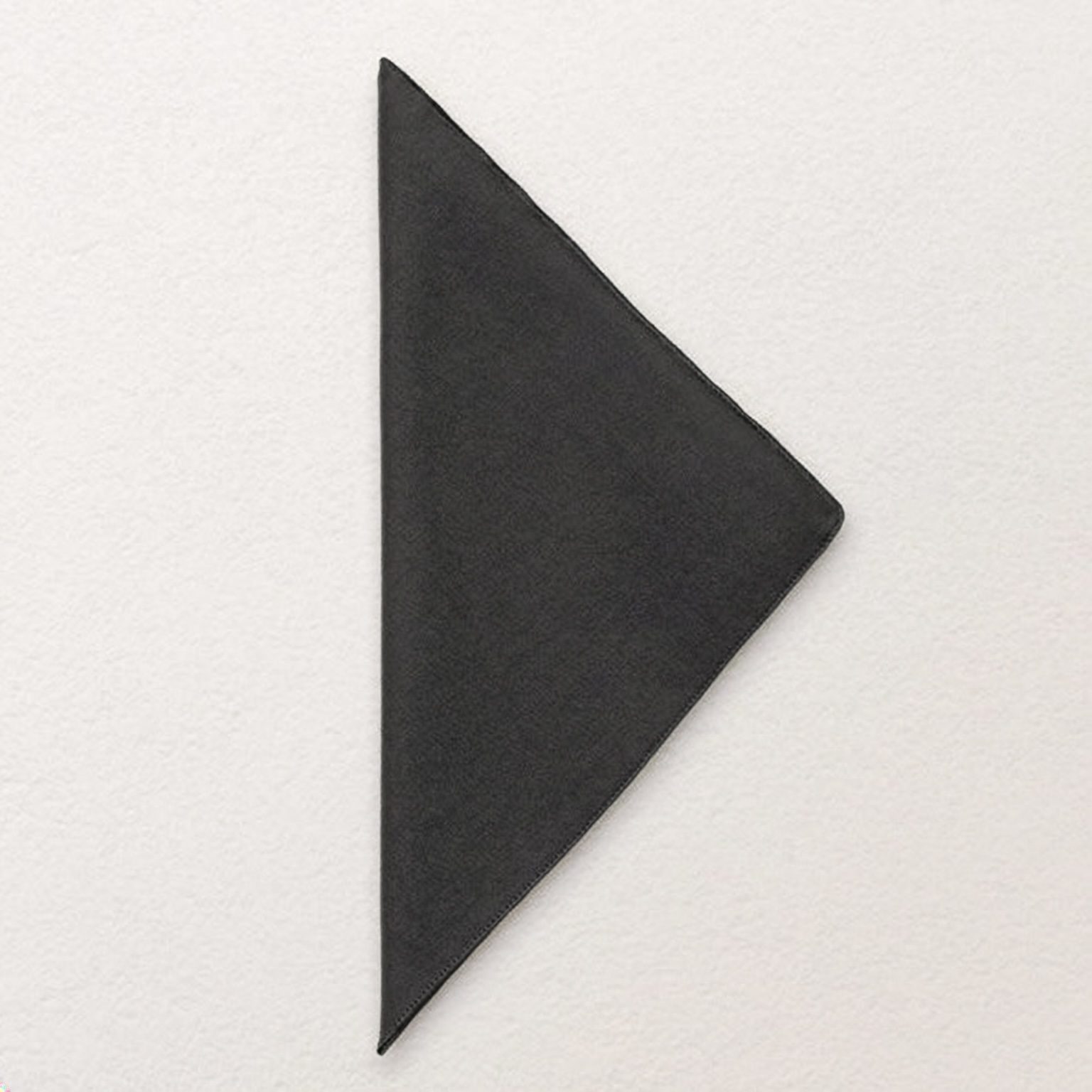 Stoffserviette aus Polyester in schwarz matt