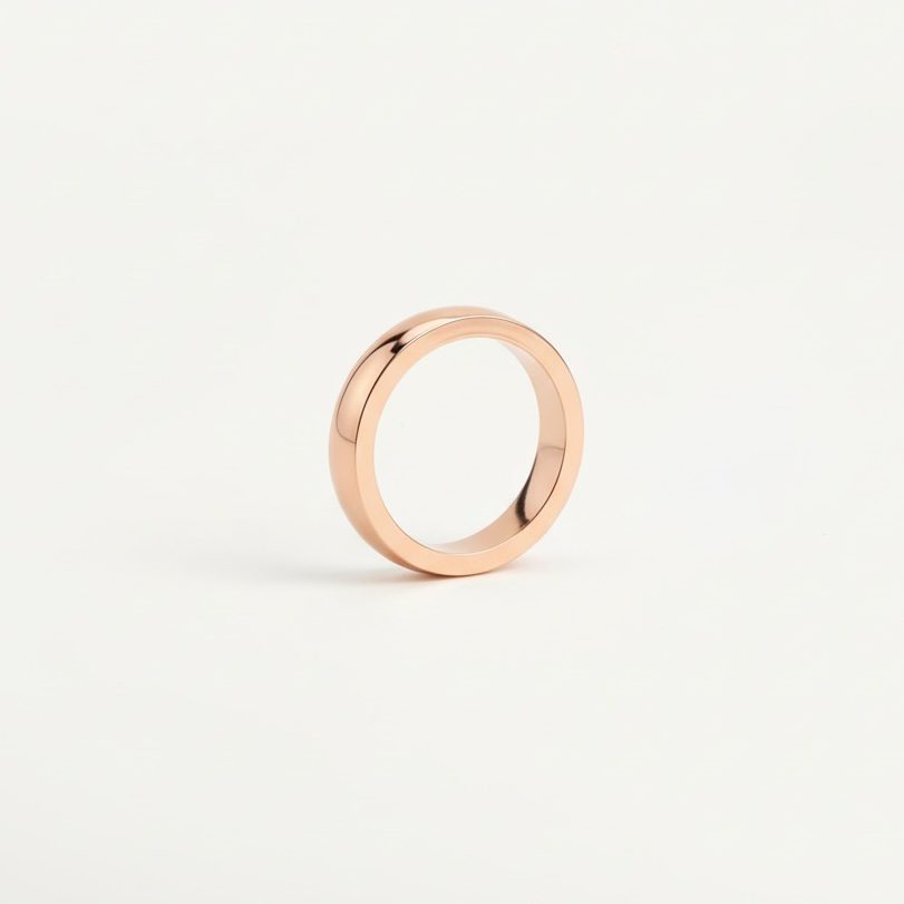 Serviettenringe ringförmig in roségold / kupfer