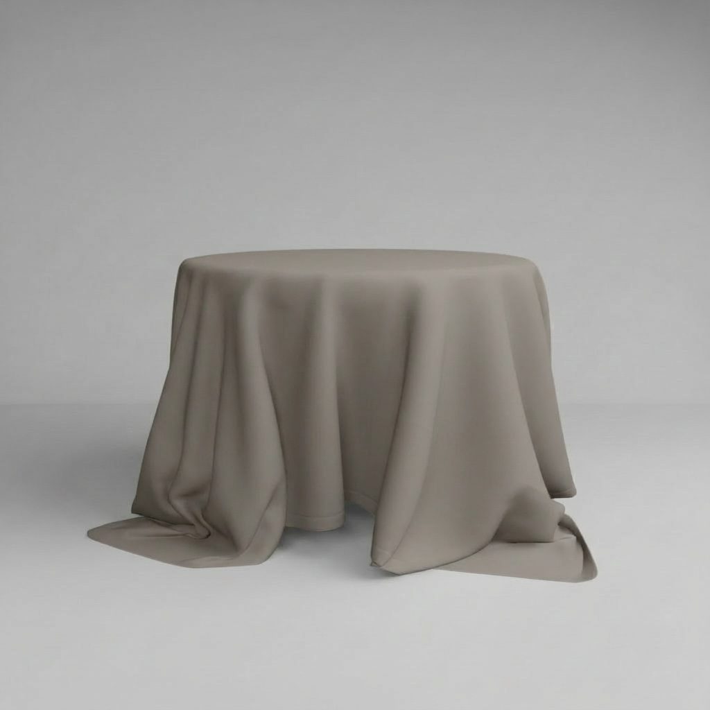 Runde Tischdecke in Simply Taupe  | ⌀ 330 cm